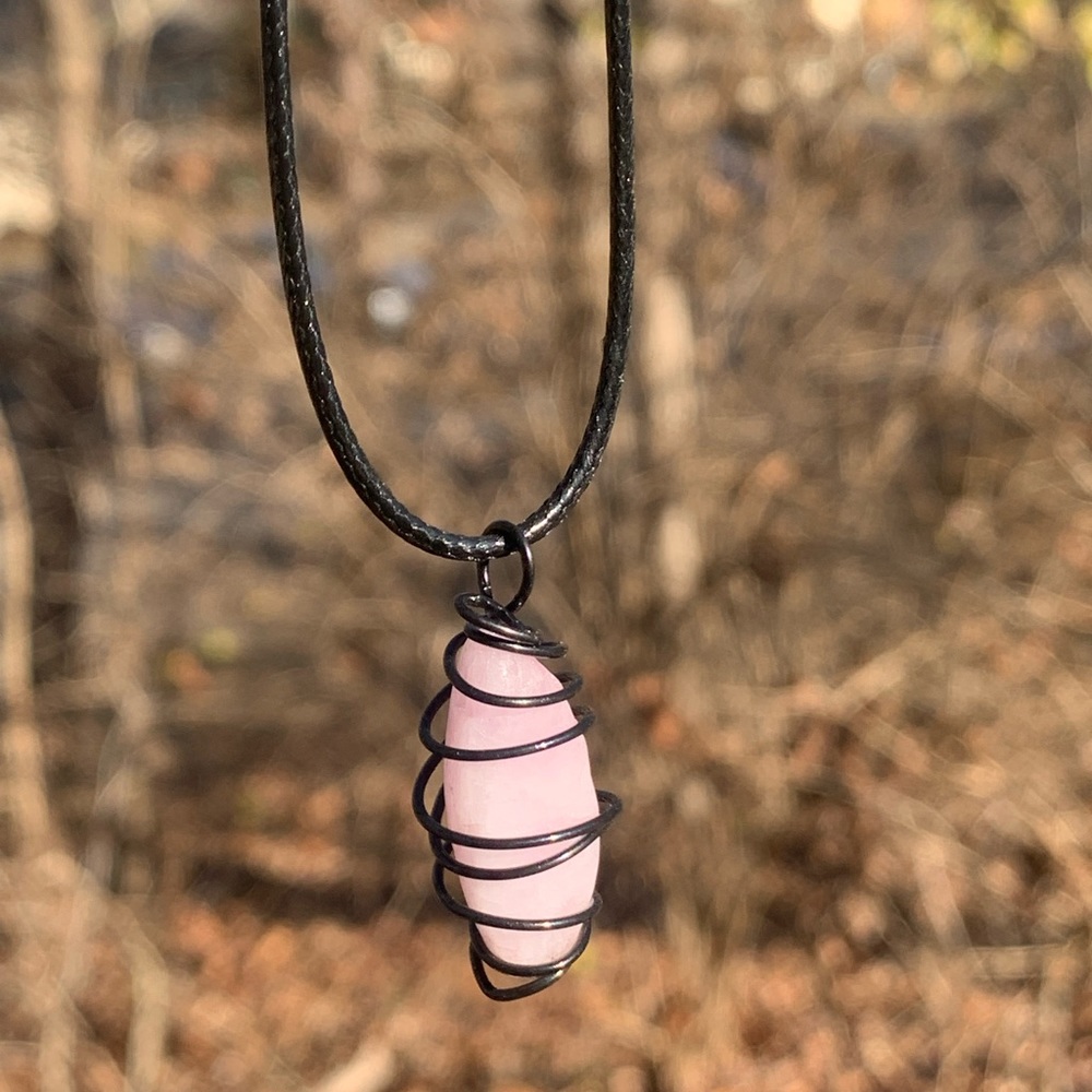COPY - Pale kunzite moon necklace